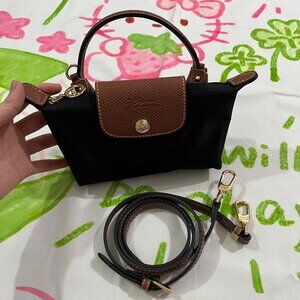 Longchamp Le Pliage Clutch Black
